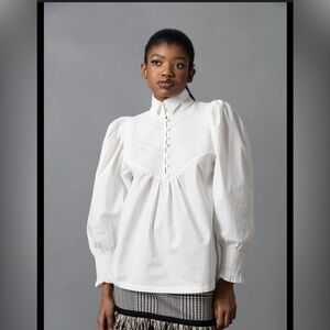 love binetti emma white shirt sz L